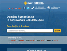 Tablet Screenshot of humpolec.cz